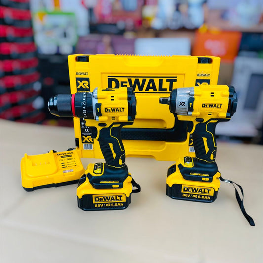 DeWalt 2‑in‑1 Drill & Impact Wrench – 88 V 6.0 Ah, Made in Czech Republic