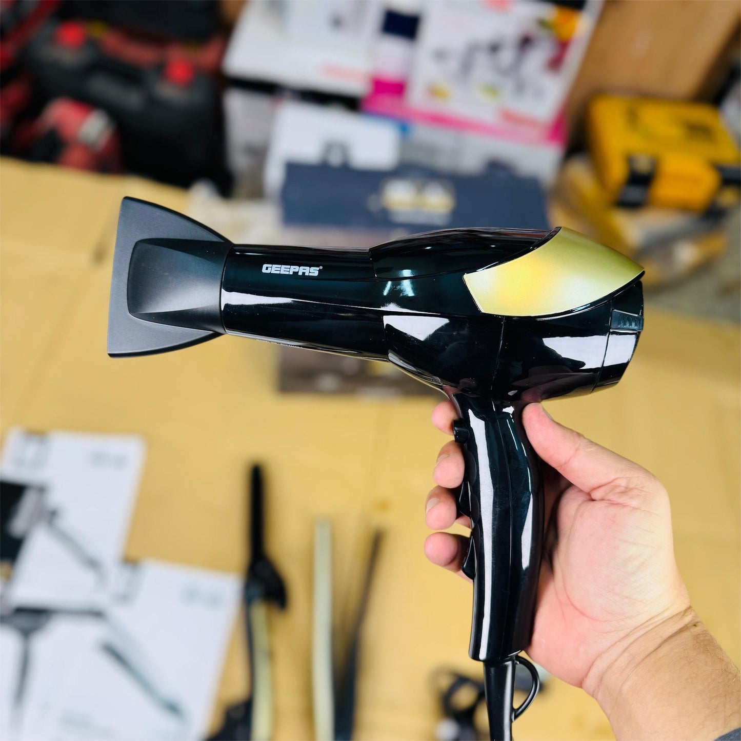 3-in-1 Hair Dryer, Curler & Straightener Combo – Complete Styling Kit for Fast Drying, Straightening & Curling