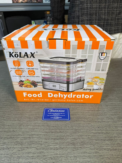 KOLAX Food Dehydrator – 5 BPA-Free Trays | Adjustable Temperature | 360° Airflow