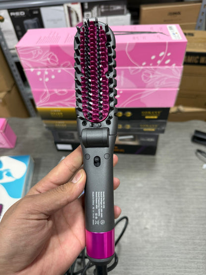 3 in 1 Foldable Hair Brush Mini Straightener Comb Electric Beard Hair Straightener Brush