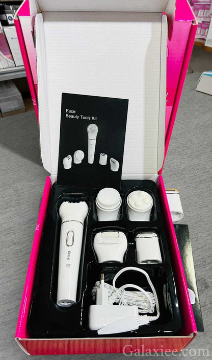 KM-2199 5-in-1 Women Shaver & Epilator – Multi-Function Hair Removal Grooming Kit