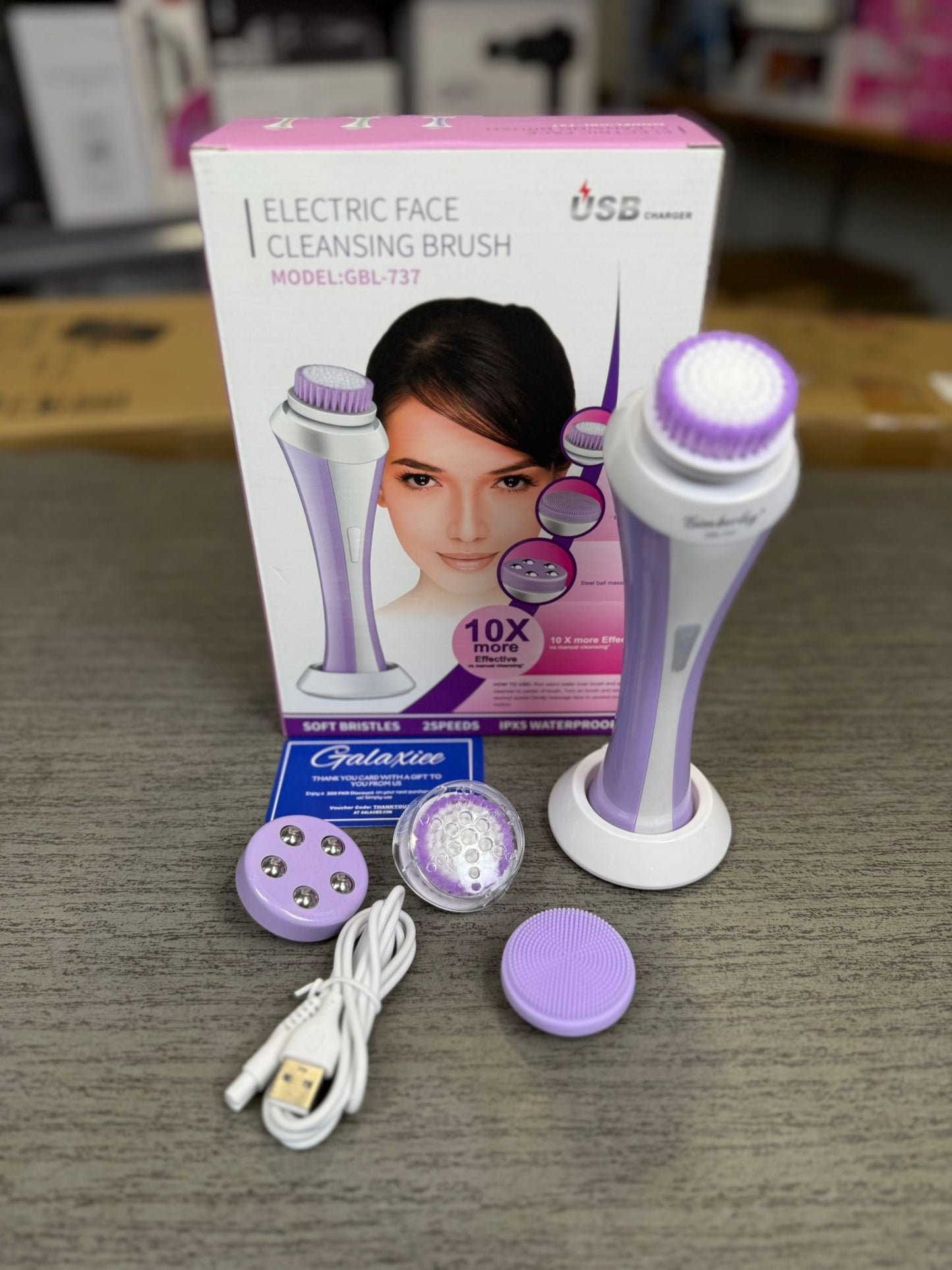 Electric Face Cleansing Brush GBL-737 – Deep & Gentle Daily Skincare