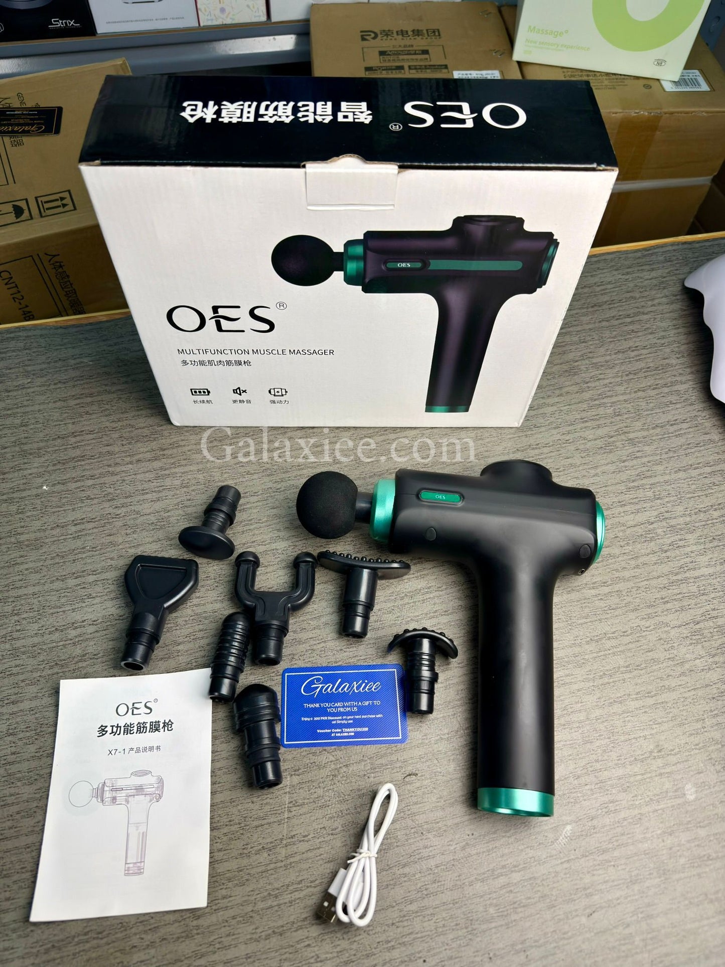 OES Multifunction Muscle Massager – Deep Tissue Percussion Therapy Gun with 99 Speed Levels |