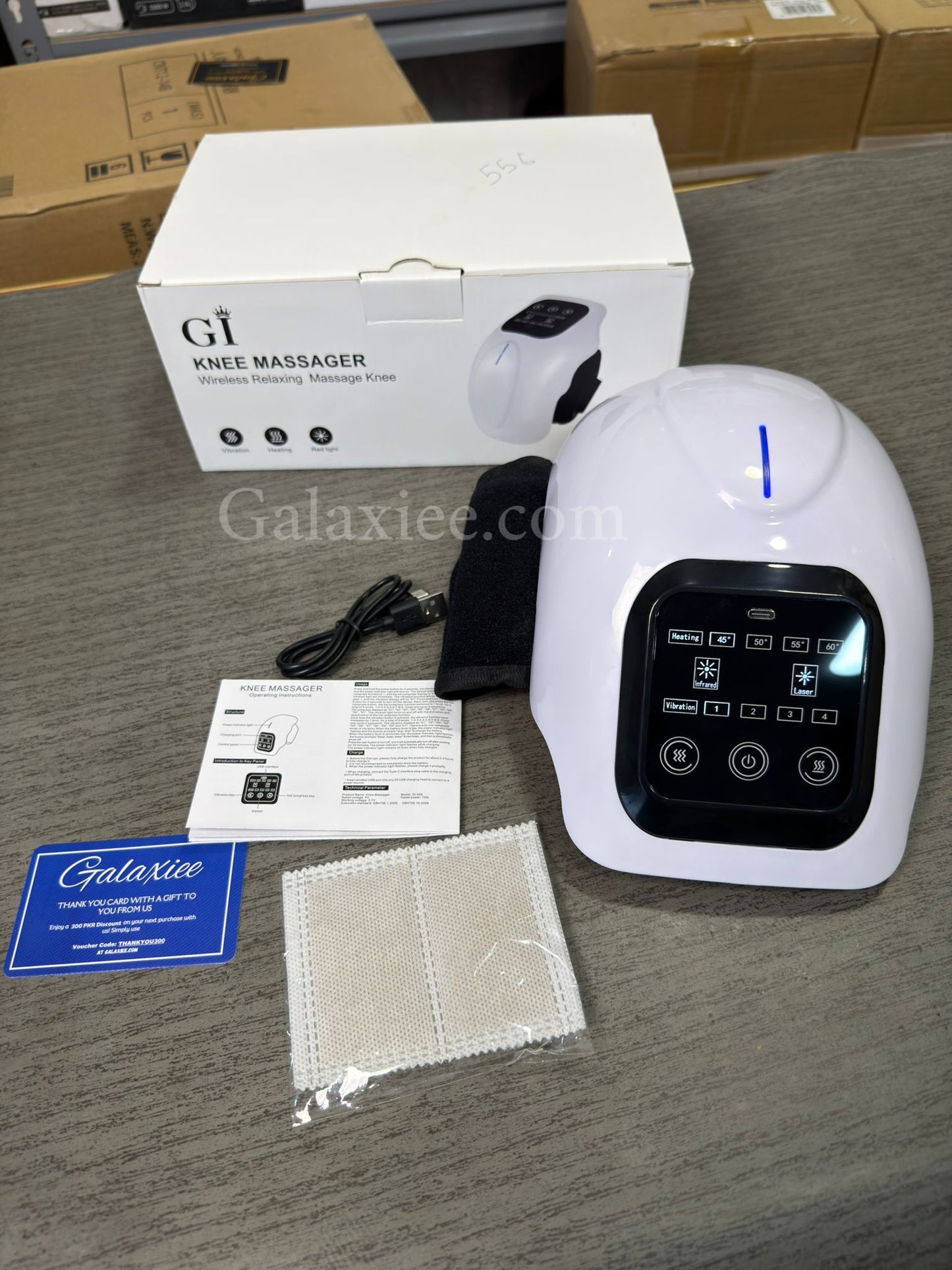 Relaxing Knee Massager – Heating, Vibration & Red Light Therapy for Knee Pain Relief