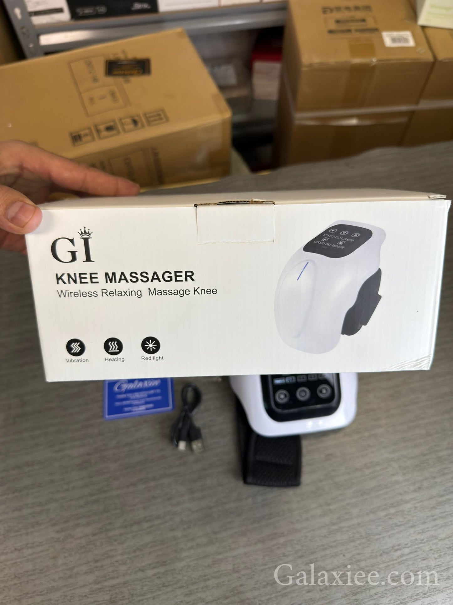 Relaxing Knee Massager – Heating, Vibration & Red Light Therapy for Knee Pain Relief