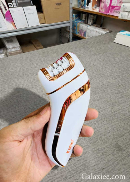 Kemei KM-1207 3-in-1 Women Epilator & Electric Trimmer – Rechargeable Grooming Device