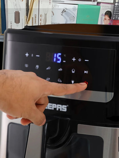 Geepas 9.2L Double Heating Digital Air Fryer 2150W | LED Display | GAF37544