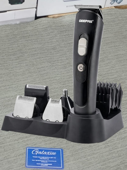 Geepas GTR8612 11-in-1 Men’s Shaver & Clipper Kit | Cordless Grooming Set