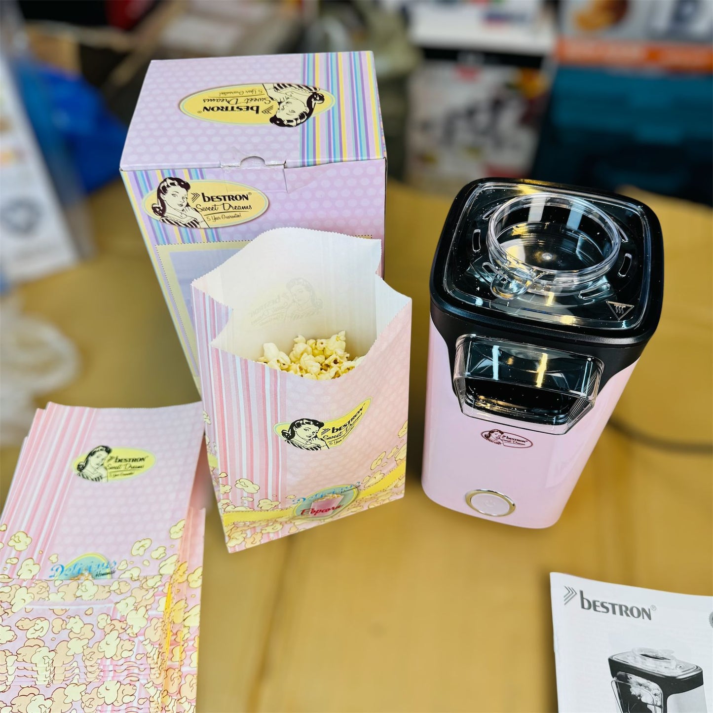 Bestron Netherlands Popcorn Maker – Hot Air Popcorn Machine