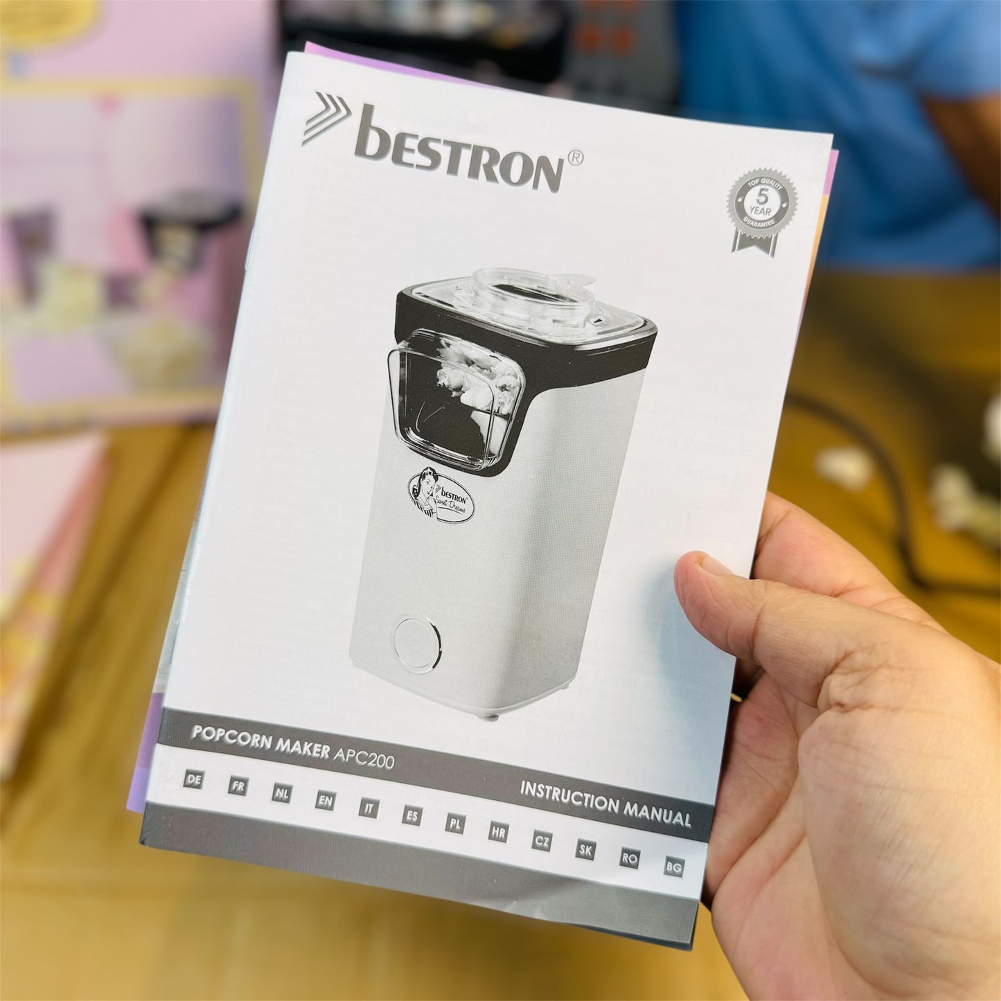 Bestron Netherlands Popcorn Maker – Hot Air Popcorn Machine