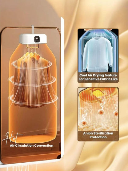 Foldable Clothes Drying Heater – 600W Portable Electric Dryer with Timer & Multi-Gear Control