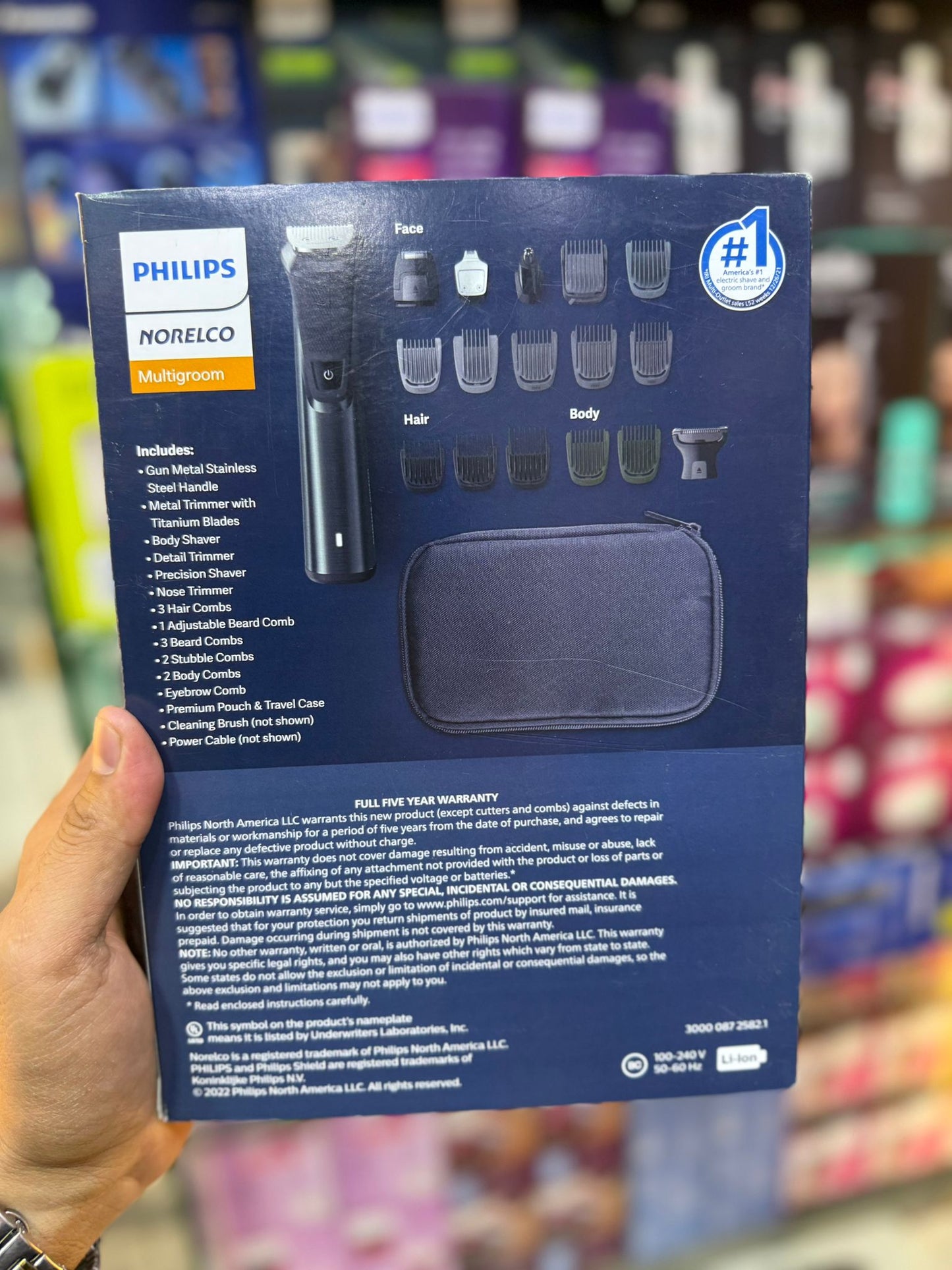 Philips Norelco Multigroom Prestige All-in-One Trimmer with Titanium Blades