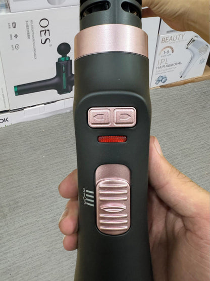 Geepas 1000W 2-in-1 Rotating Hot Air Styler GHR8600N – Blowout Brush & Hair Curler with Cool Shot