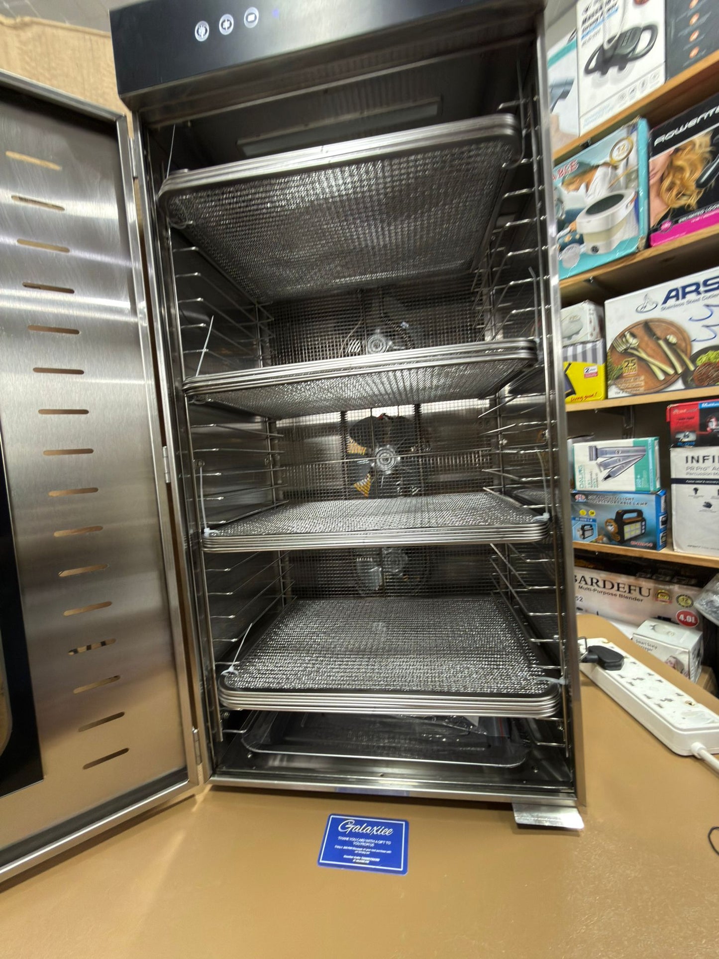 Stainless Steel 24 Tray Food Dehydrator 220W – Commercial Electric Fruit & Meat Dryer Machine