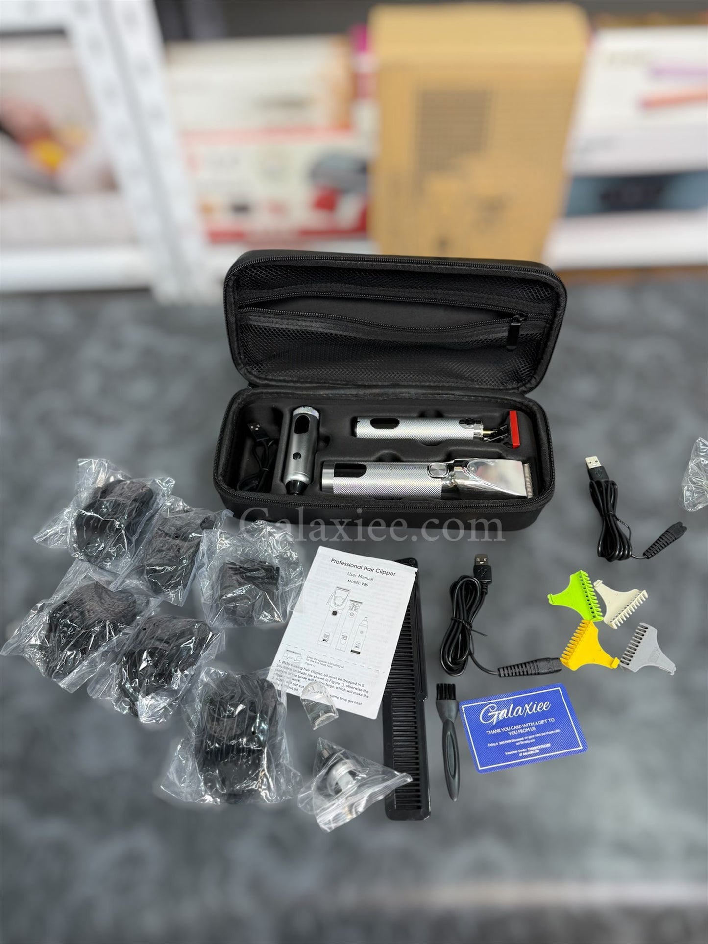 Professional  3-in-1 Grooming Kit Metal Body LED | Galaxiee