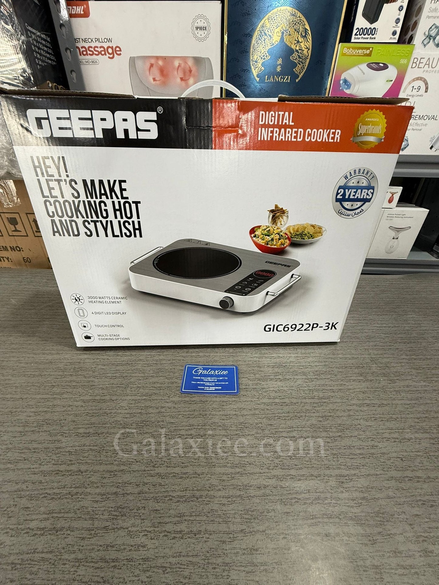 Geepas GIC6922P-3K Infrared Cooker 3000W Digital | Galaxiee