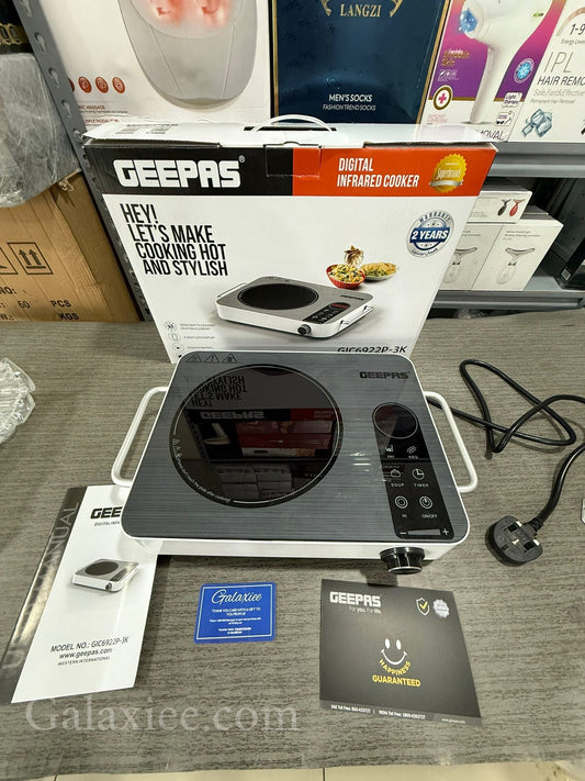 Geepas GIC6922P-3K Infrared Cooker 3000W Digital | Galaxiee