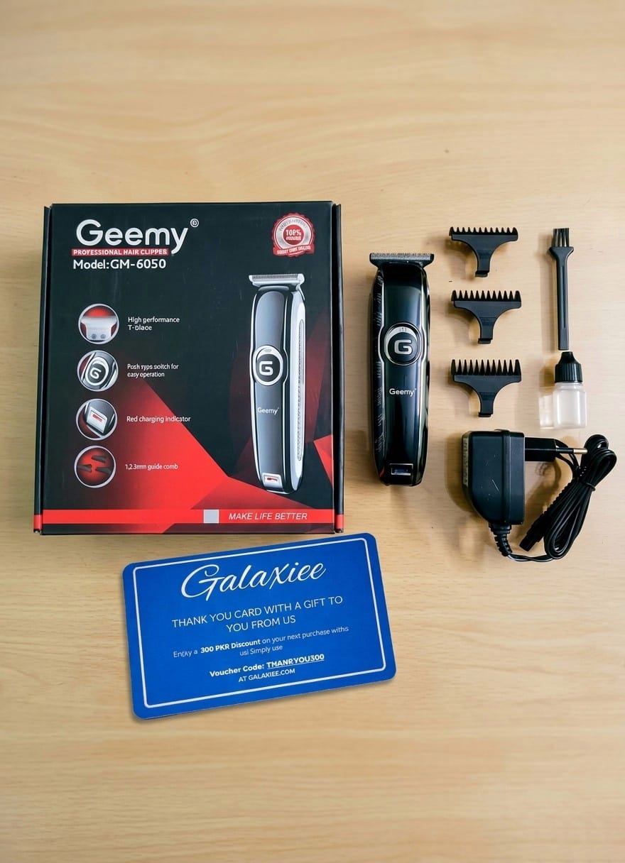 Geemy GM-6050 Cordless Hair Clipper & Trimmer