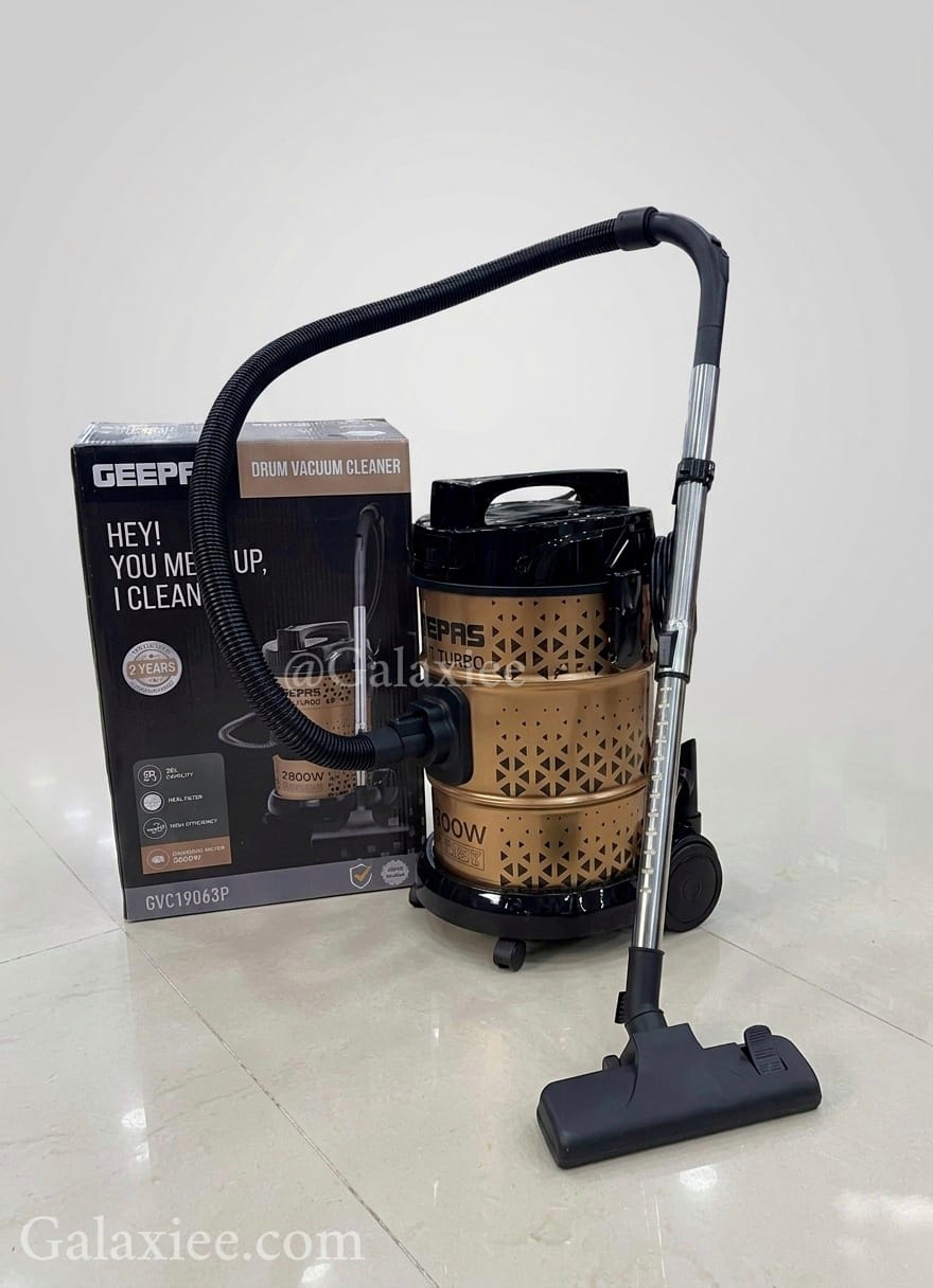 Geepas GVC19063P Drum Vacuum Cleaner 2800W Ultra Turbo | Galaxiee