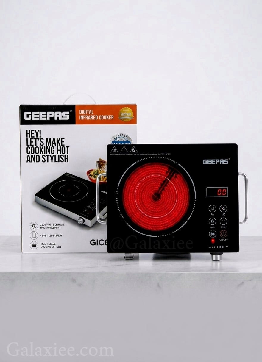 Geepas GIC6920P Infrared Cooker 2600W Touch Control | Galaxiee
