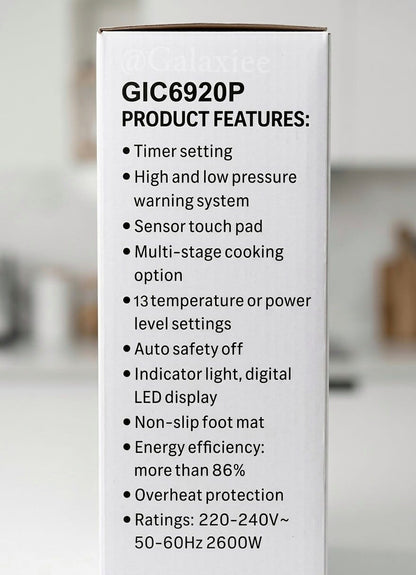 Geepas GIC6920P Infrared Cooker 2600W Touch Control | Galaxiee