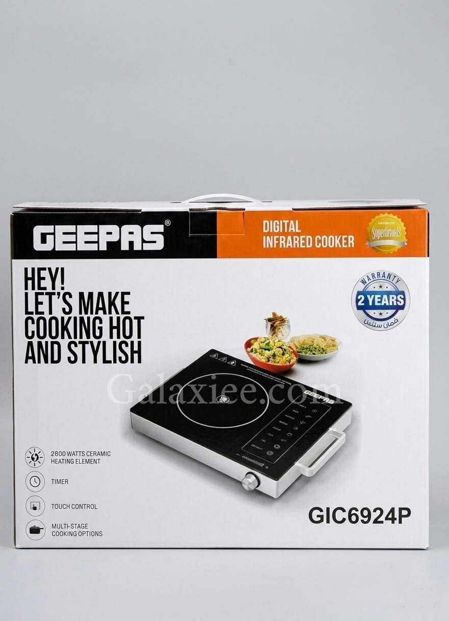 Geepas GIC6924P Infrared Cooker 2800W Digital | Galaxiee