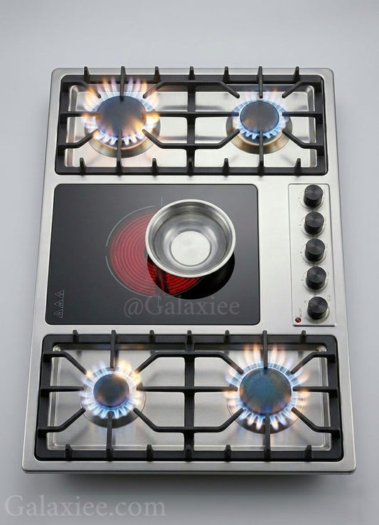 ML-8650 Hybrid 2-in-1 Gas Electric Built-in Hob | Galaxiee
