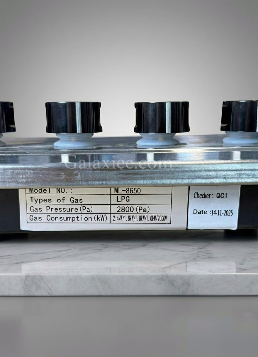 ML-8650 Hybrid 2-in-1 Gas Electric Built-in Hob | Galaxiee