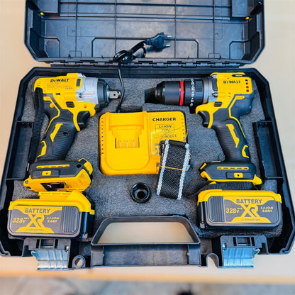 DeWalt 2in1 Cordless Drill Impact Wrench Brushless Kit Galaxiee