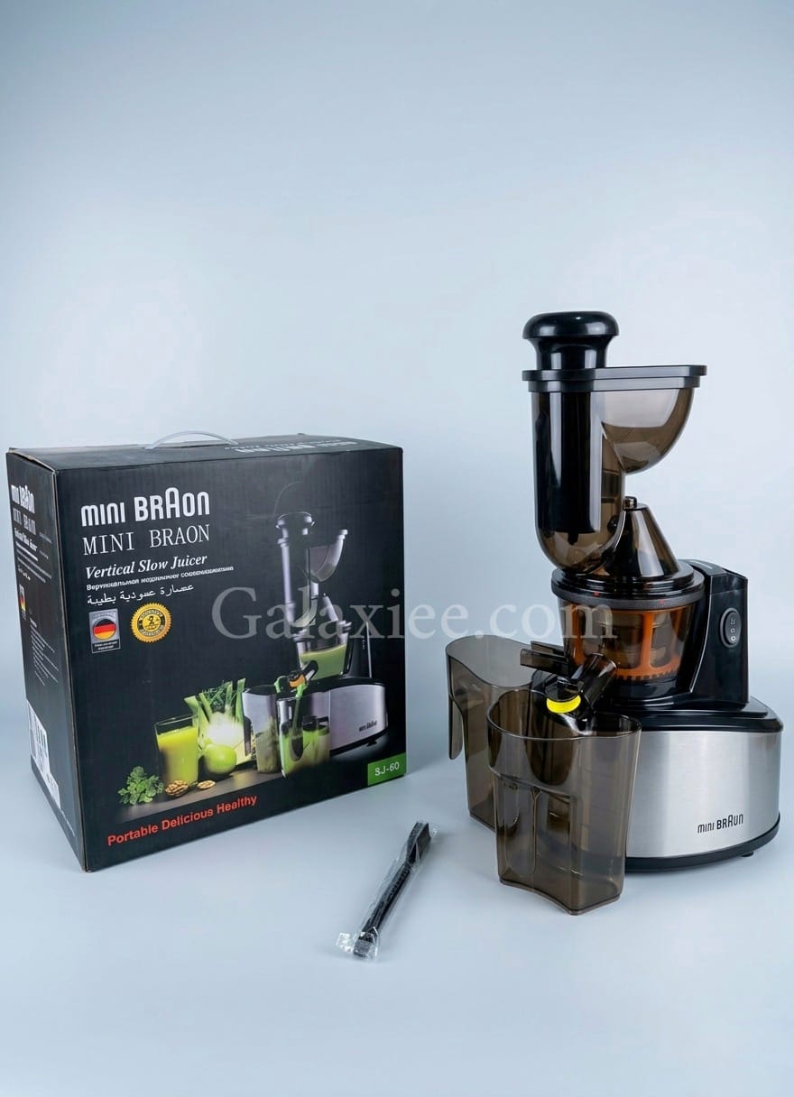 Mini Braon SJ-60 Slow Juicer Vertical Cold Press Juicer Galaxiee