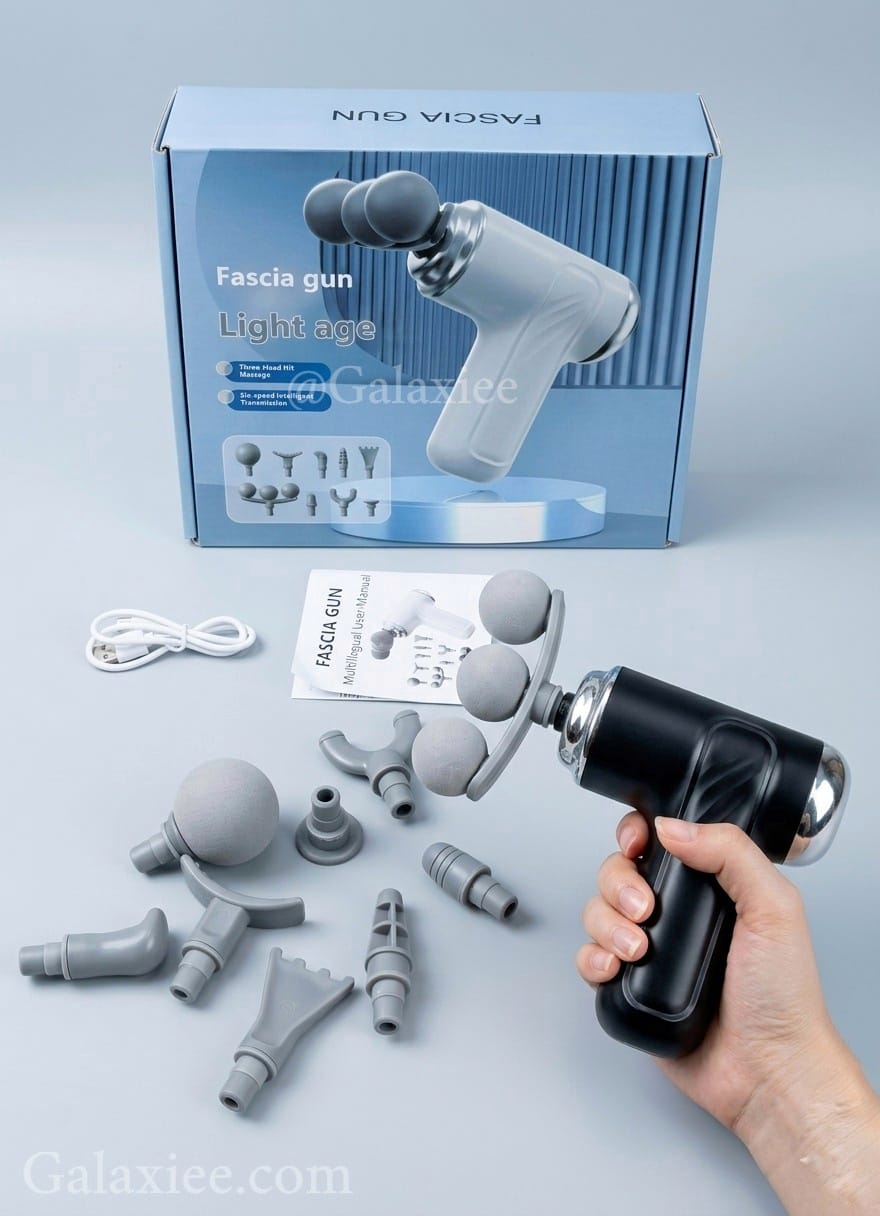 Fascia Gun LM-130 Massage Gun 8 Heads Percussion Massager Galaxiee