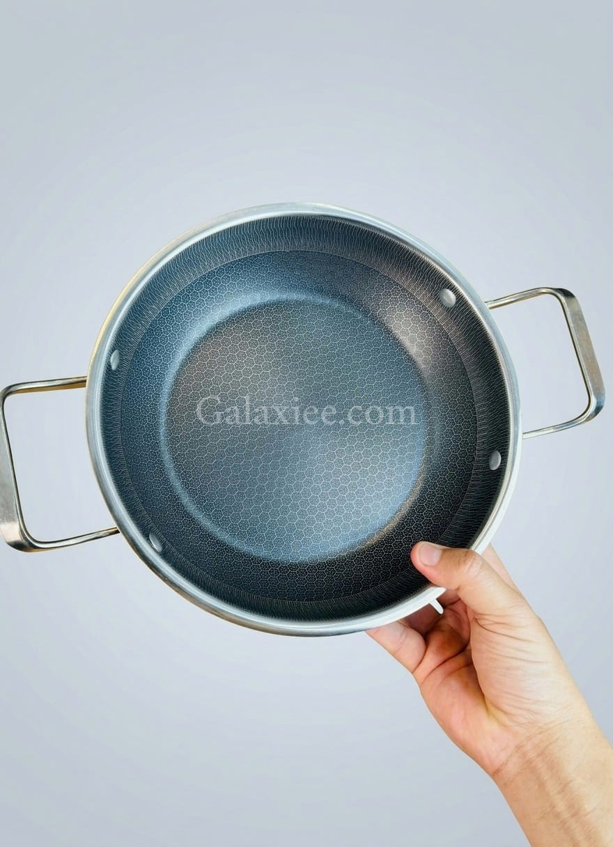 Germany Lot Honeycomb Fry Pan Set 3pcs Non Stick Galaxiee