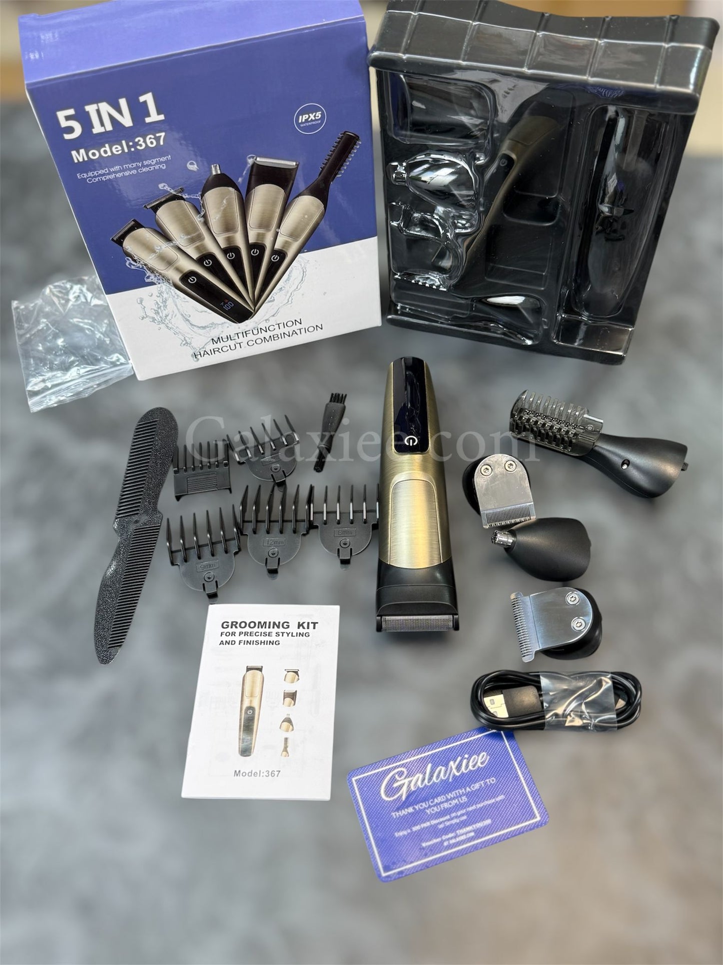 5-in-1 Grooming Kit Waterproof Trimmer Set Galaxiee