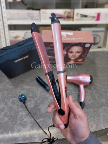 Geepas GHF86054 4-in-1 Hair Styler Dryer Straightener Kit Galaxiee