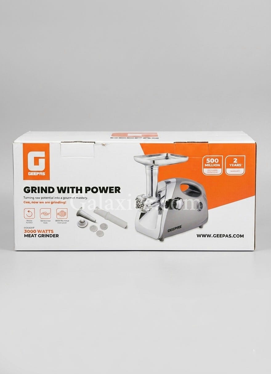 Geepas GMG42511P Meat Grinder 3000W Reverse Function Galaxiee