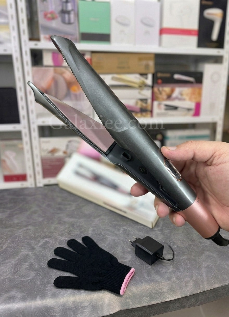 2-in-1 Hair Straightener Curler Twist Flat Iron Galaxiee
