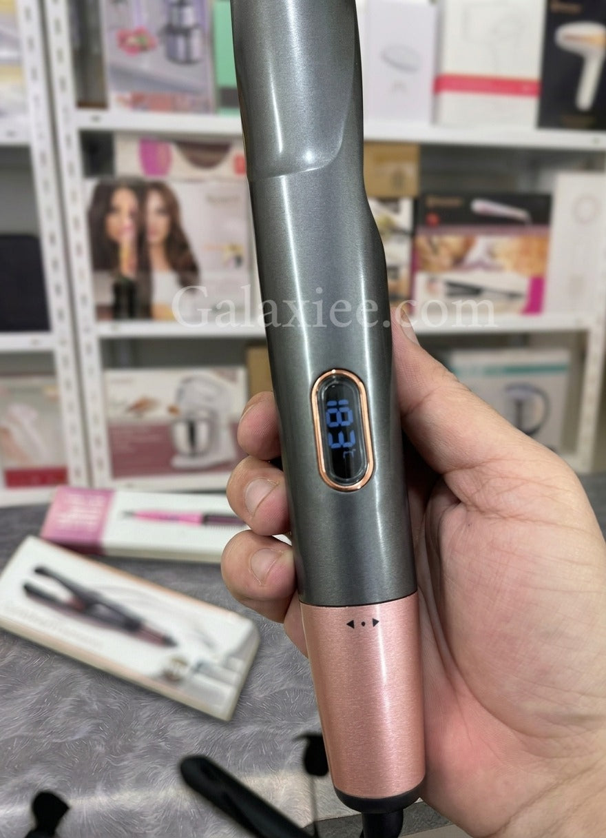 2-in-1 Hair Straightener Curler Twist Flat Iron Galaxiee