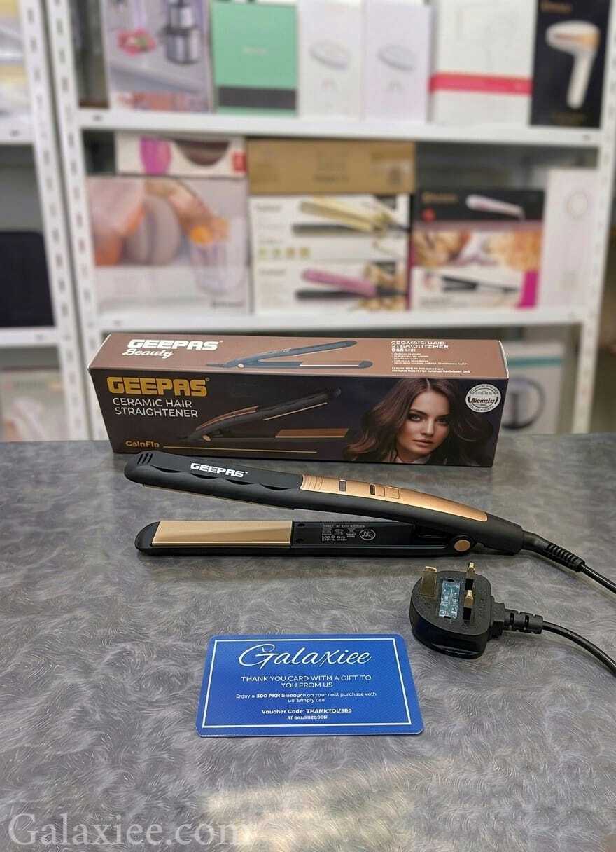 Geepas GH8723 Hair Straightener Ceramic Plates Galaxiee