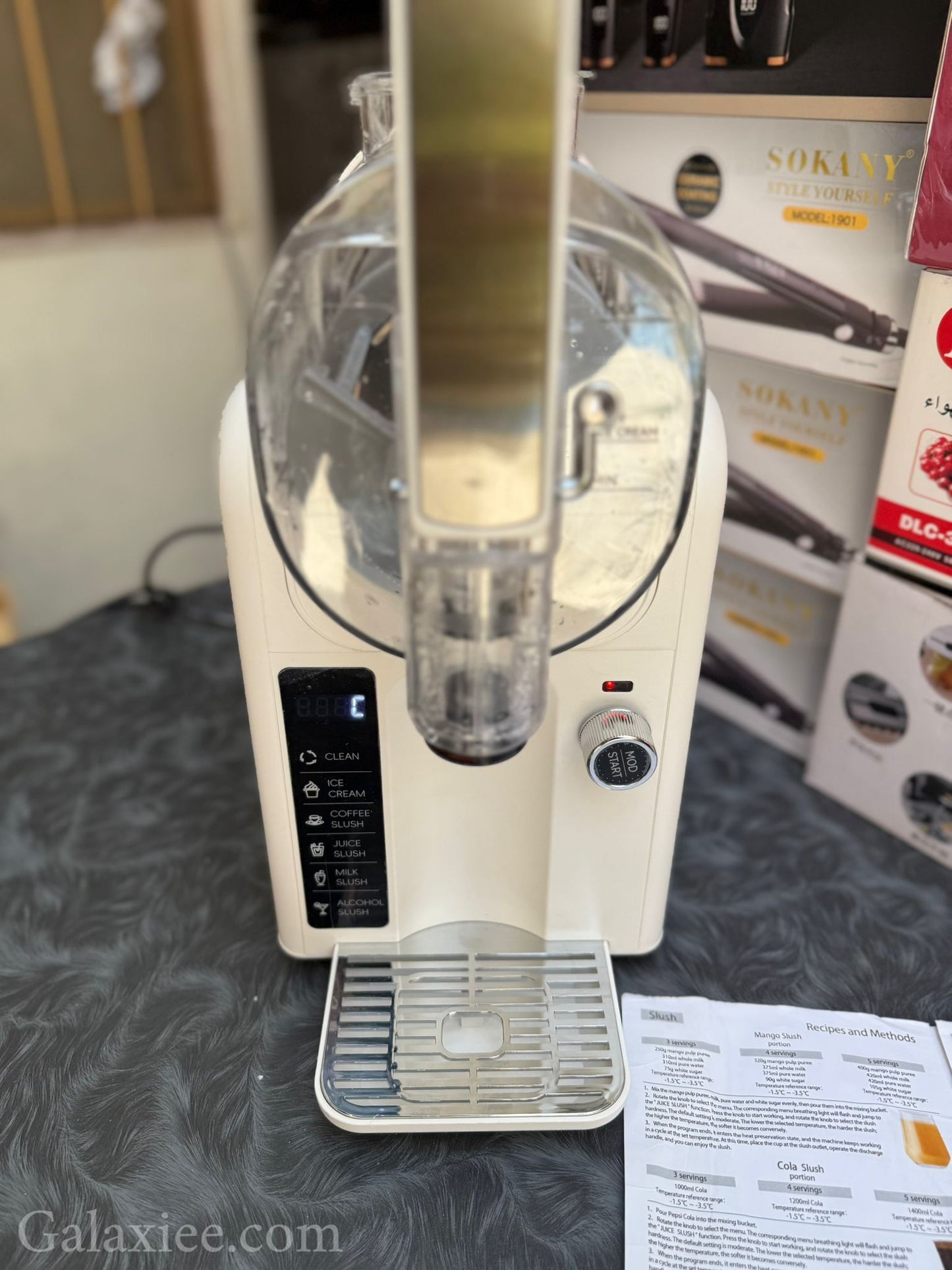 Slushie Maker Soft Serve Ice Cream Machine Galaxiee