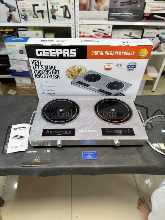 Geepas GIC6134P Infrared Cooker 4400W Dual Burner Galaxiee