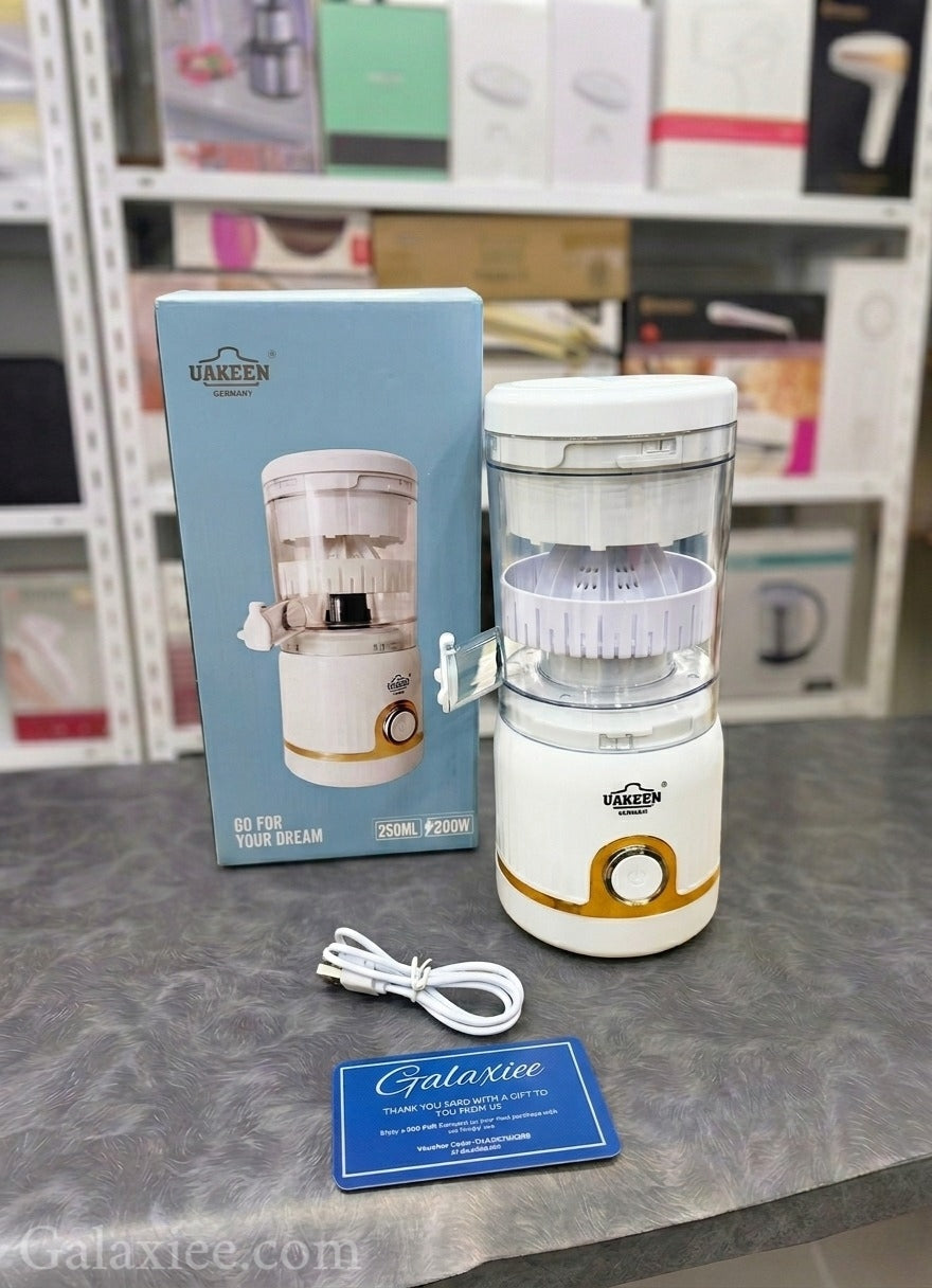 UAKEEN  Rechargeable Citrus Juicer 250ml Galaxiee