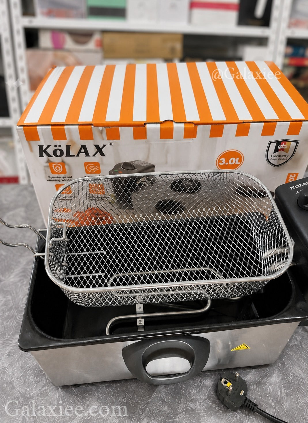 KöLAX Germany 901556 Electric Deep Fryer 3L Galaxiee