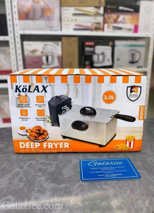 KöLAX Germany 901556 Electric Deep Fryer 3L Galaxiee