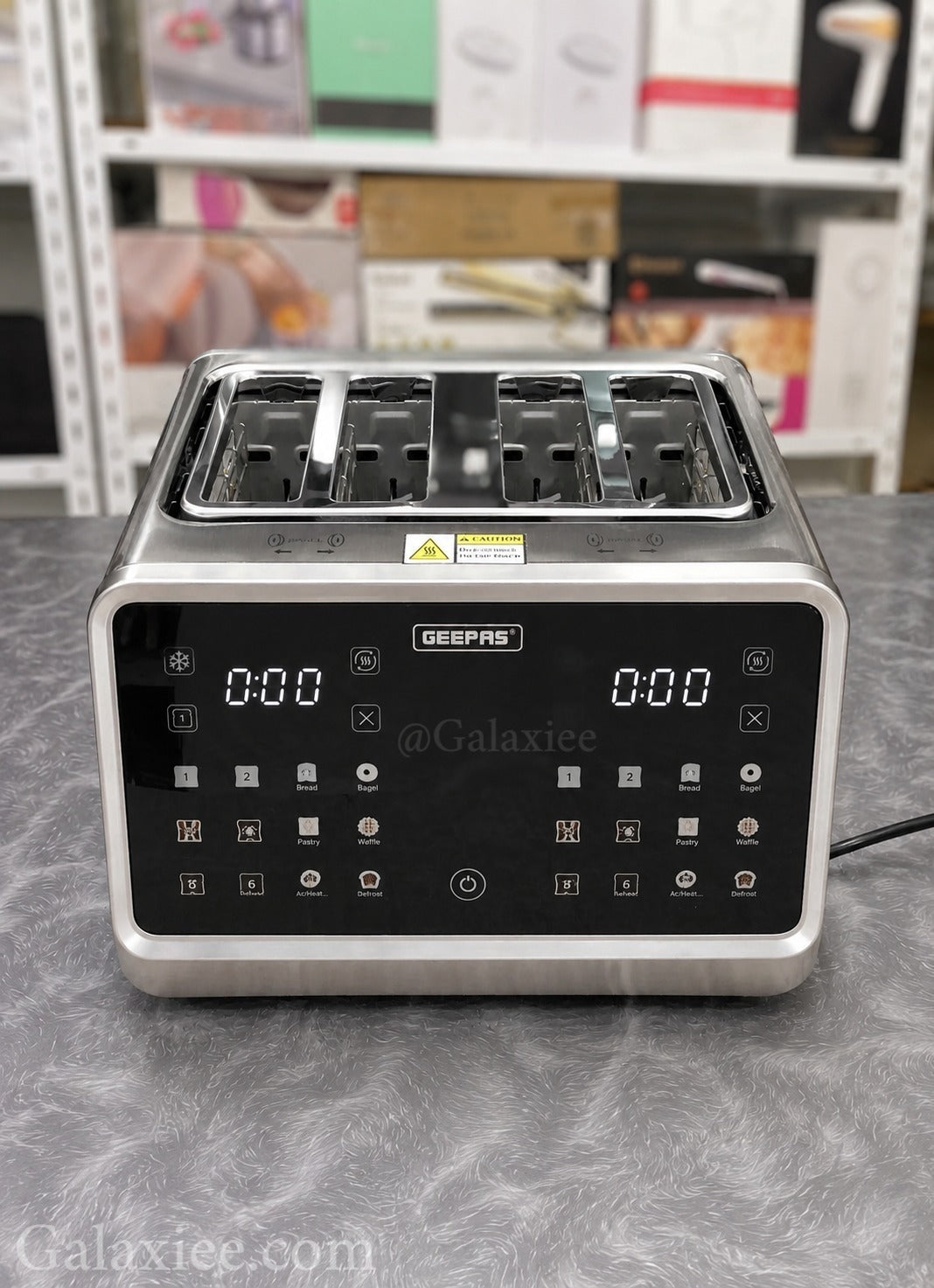 Geepas GBT36569UK Digital 4 Slice Toaster Galaxiee