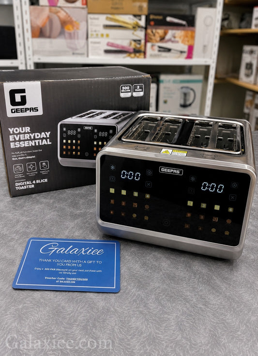 Geepas GBT36569UK Digital 4 Slice Toaster Galaxiee