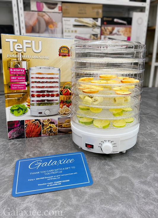 TeFU 8-Tray Food Dehydrator Dryer Galaxiee