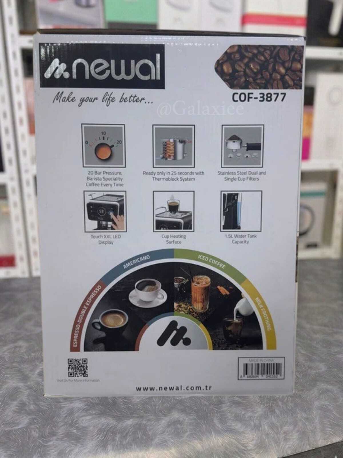 Newal COF-3877 20 Bar Espresso Maker Galaxiee