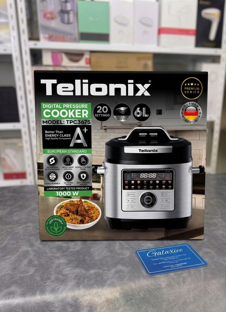 Telionix TPC3675 6L Digital Pressure Cooker Galaxiee