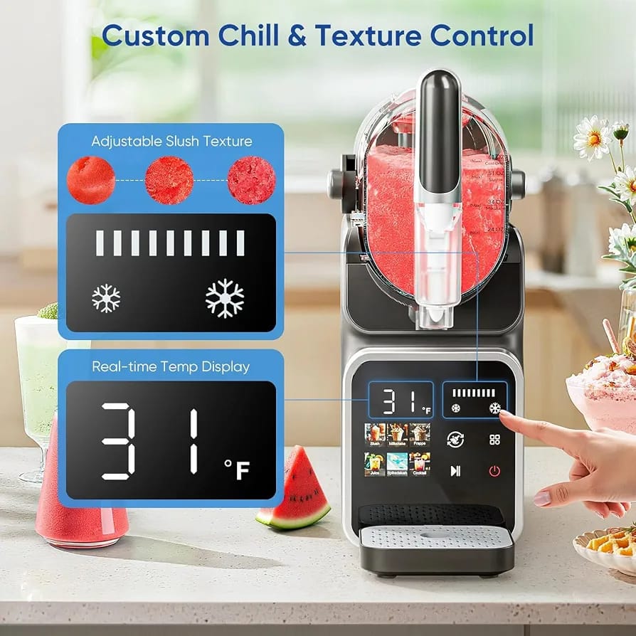 UAKEEN Slushie Machine 6 Presets Touch Screen Galaxiee