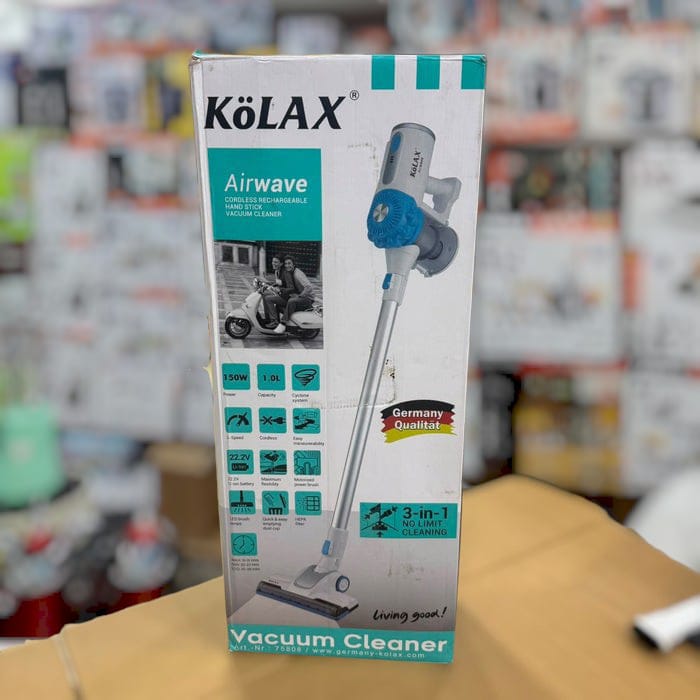 KOLAX 3-in-1 Cyclonic Rechargeable Stick Vacuum Cleaner (Airwave, Cordless)